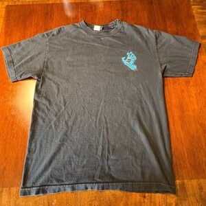 Vintage Santa Cruz Screaming Hand Black Graphic Skate T-Shirt Medium